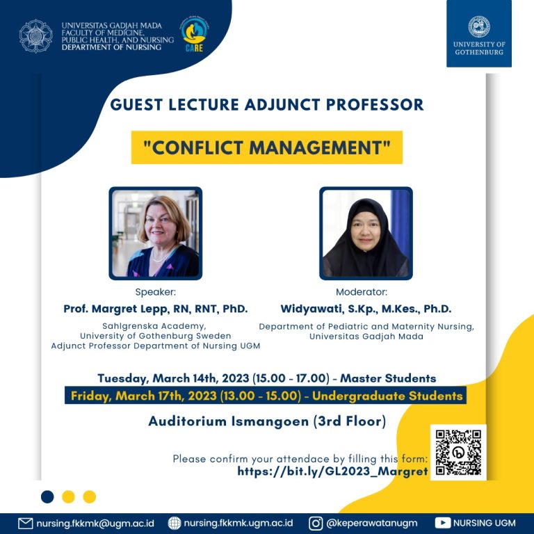 Guest Lecture Adjunct Professor “Prof. Margret Lepp, RN, RNT, PhD”