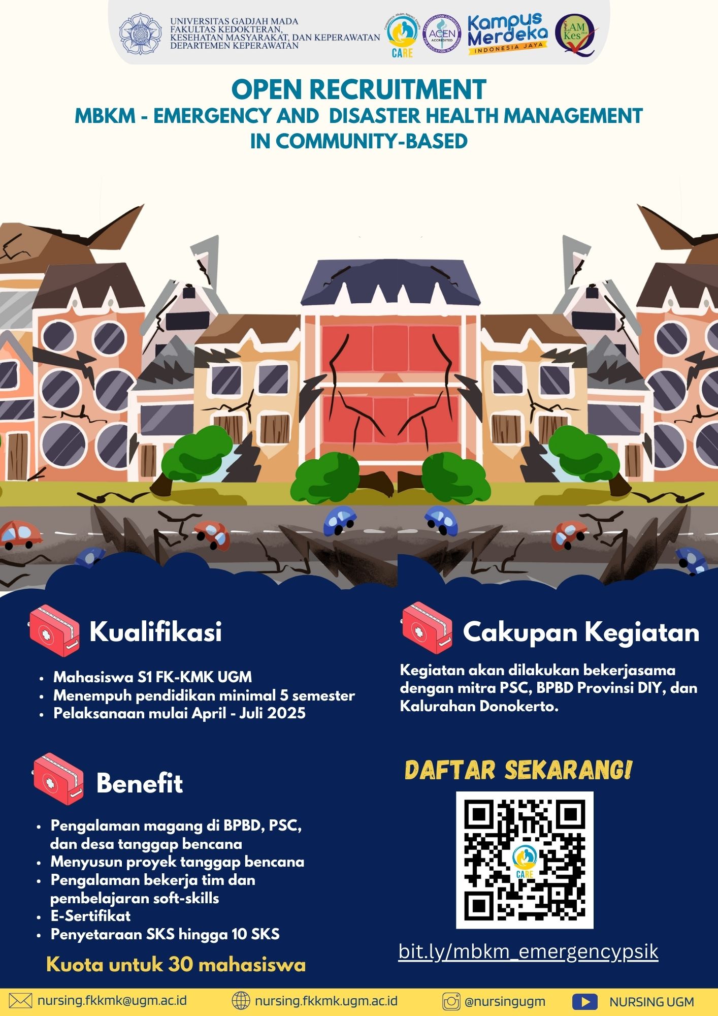 Pendaftaran MBKM Emergency and Disaster Health Management in Community-Based