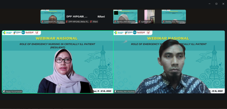 Tingkatkan Ketangguhan Perawat Gawat Darurat, RSUP Dr. Sardjito Selenggarakan Webinar Nasional untuk Keselamatan Pasien