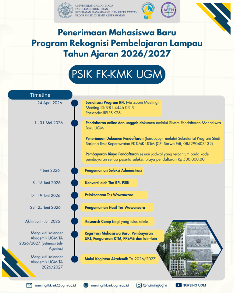 Penerimaan Mahasiswa Baru Program Rekognisi Pembelajaran Lampau